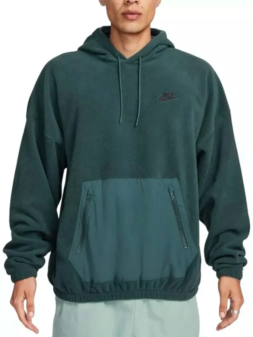 Nike Teal Green Pullover Fleece Hoodie